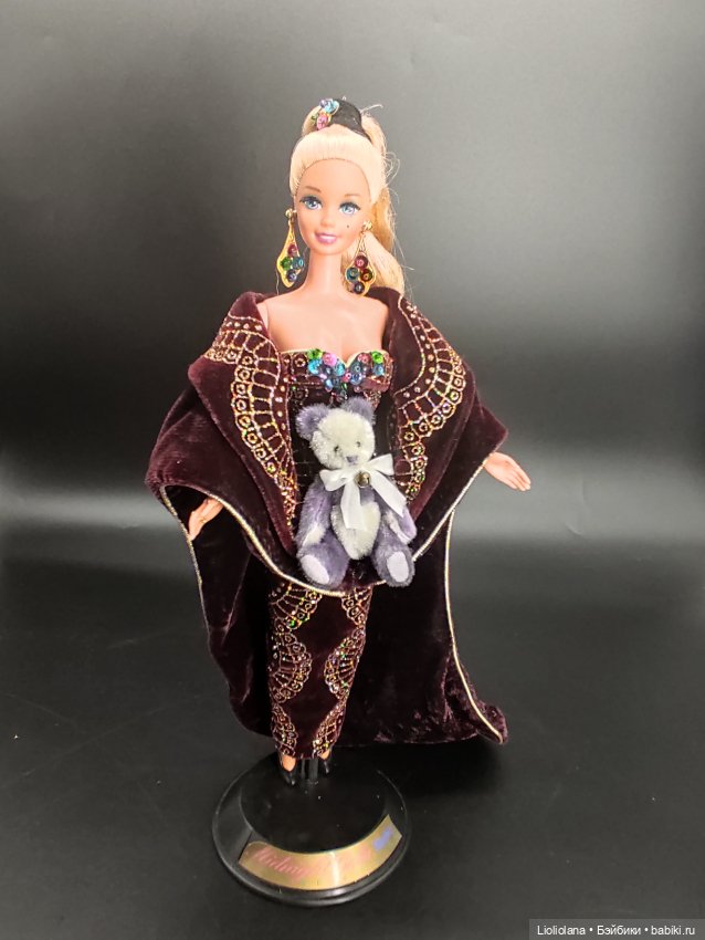 Мишка Сирень. . 7,5 см. Миниатюра. 1999 год (фото 7)