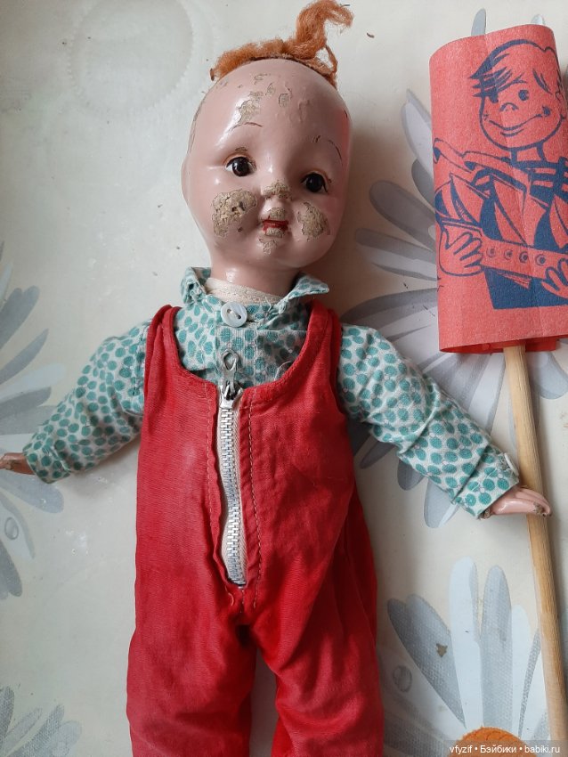 Кукла СССР Мямлик,опилочный