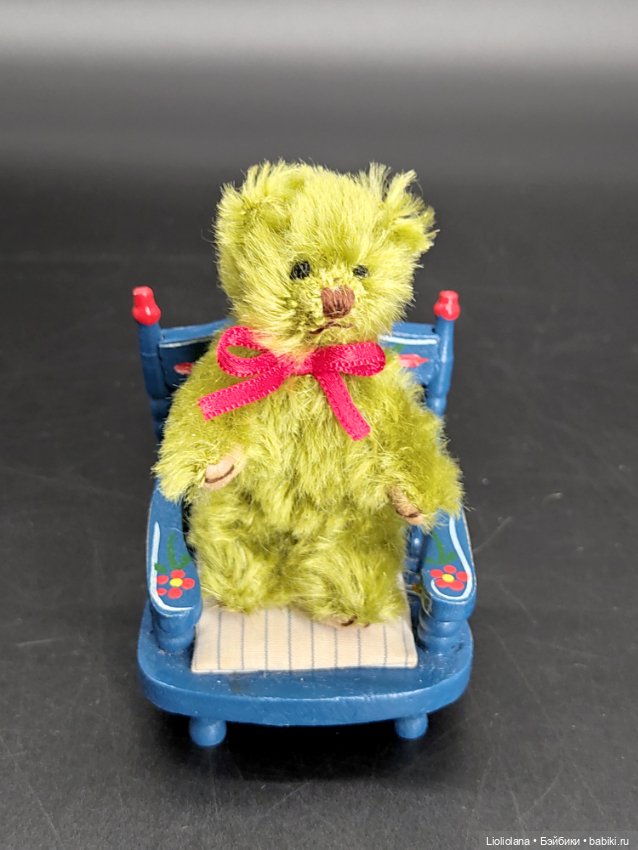 Мишка. Миниатюра. 7,5 см. Мохер