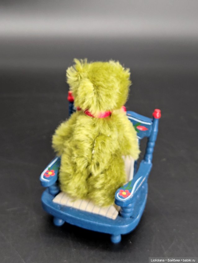 Мишка. Миниатюра. 7,5 см. Мохер (фото 2)