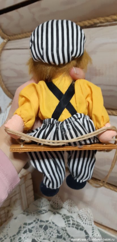 Клоун на качелях — Винтажные куклы и игрушки детства