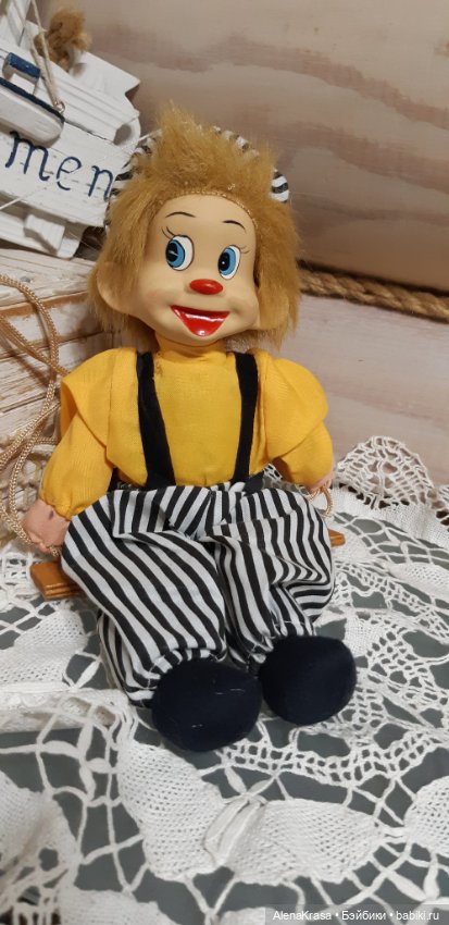 Клоун на качелях — Винтажные куклы и игрушки детства (фото 2)