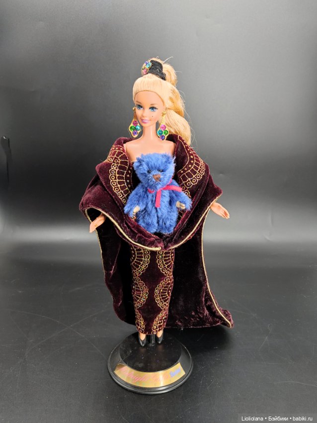 Мишка Кобальт. 7,5 см. Миниатюра. Мохер (фото 6)