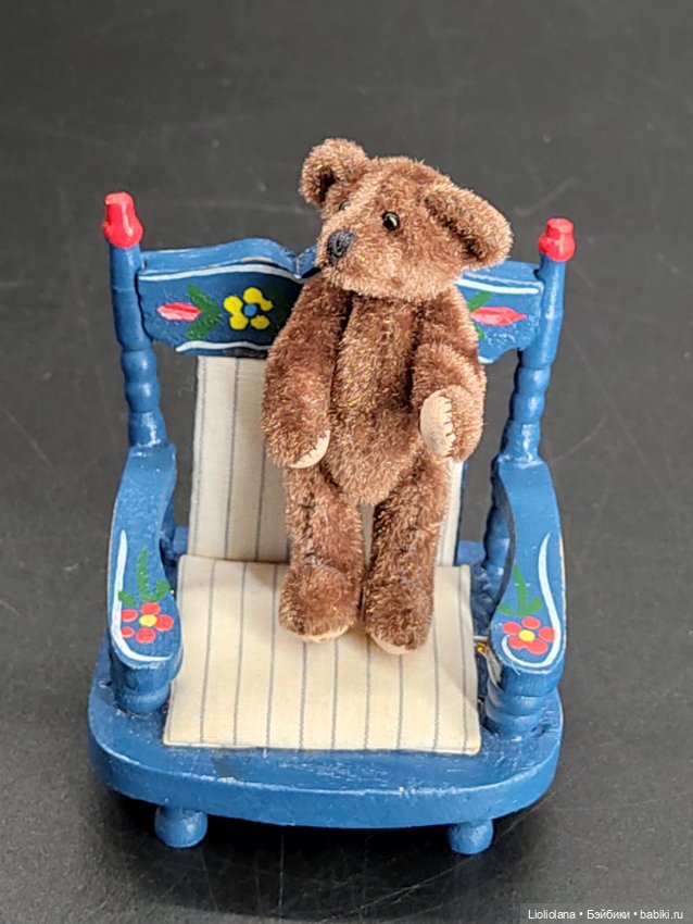 Мишка Шоколадный от World Of Miniature Bears. 6 см. Миниатюра