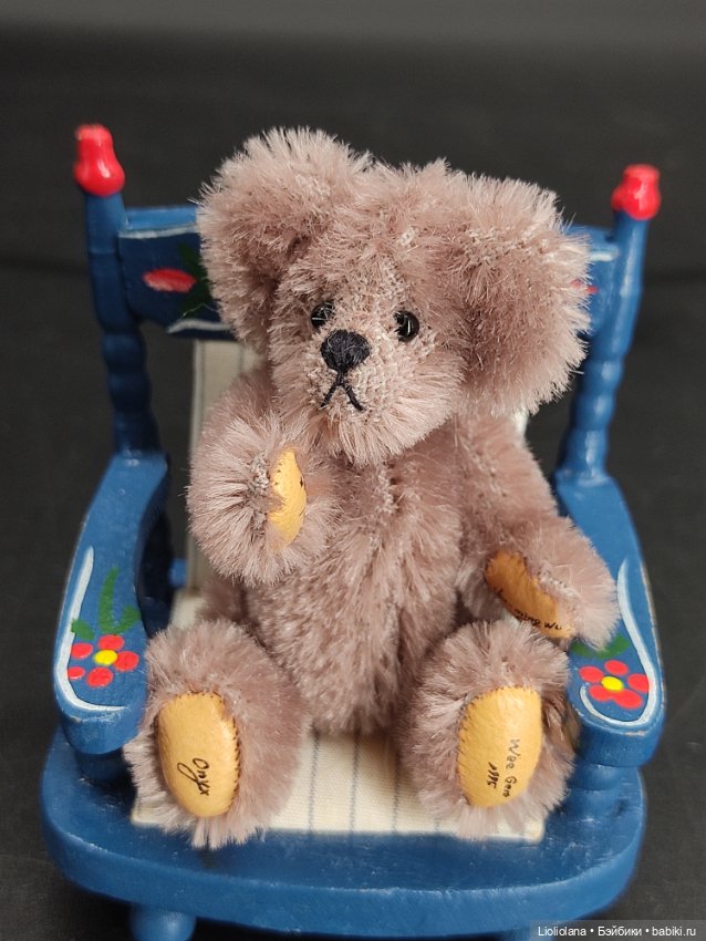 Мишка Оникс от Chu-Ming Wu. 7 см 1995 год