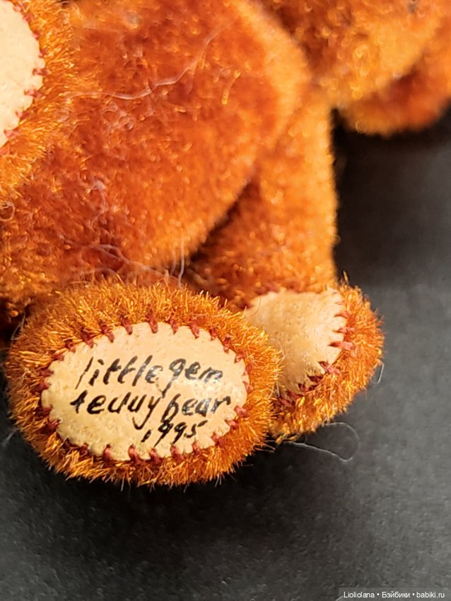 Рыжий мишка от Little Gem Teddy Bear. 1995 год (фото 3)