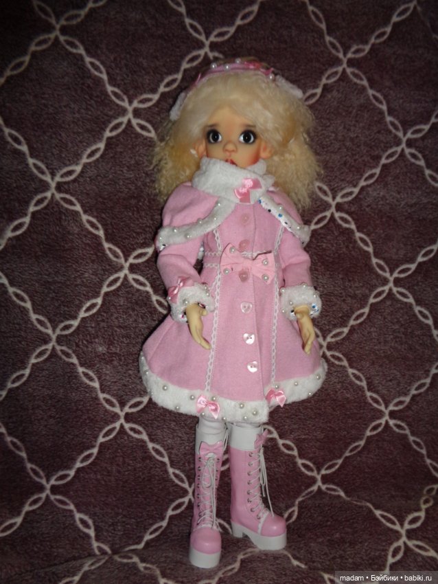 Аутфит зимний от Jpopdolls на кукол БЖД, размера МСД, Kaye Wiggs, Iplehouse