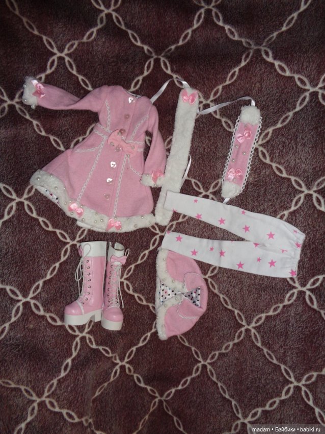 Аутфит зимний от Jpopdolls на кукол БЖД, размера МСД, Kaye Wiggs, Iplehouse
