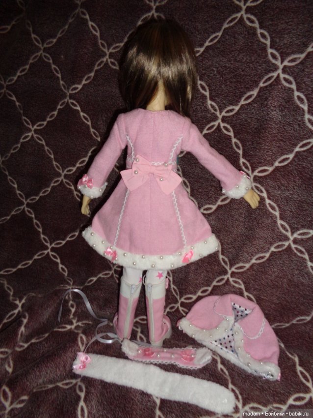 Аутфит зимний от Jpopdolls на кукол БЖД, размера МСД, Kaye Wiggs, Iplehouse (фото 8)