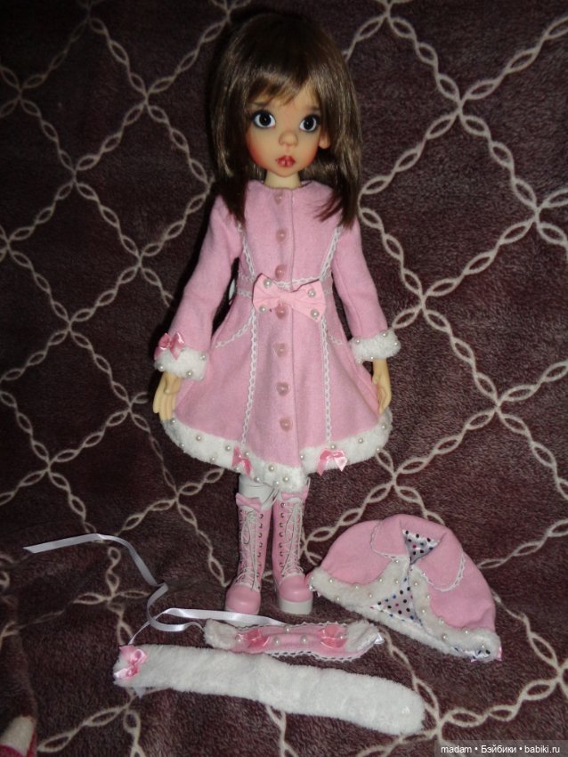 Аутфит зимний от Jpopdolls на кукол БЖД, размера МСД, Kaye Wiggs, Iplehouse (фото 6)