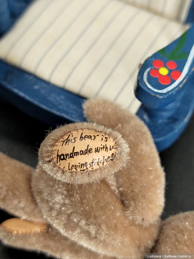 Мишка Бежевый от Little Gem Teddy Bear. 6 см (фото 5)