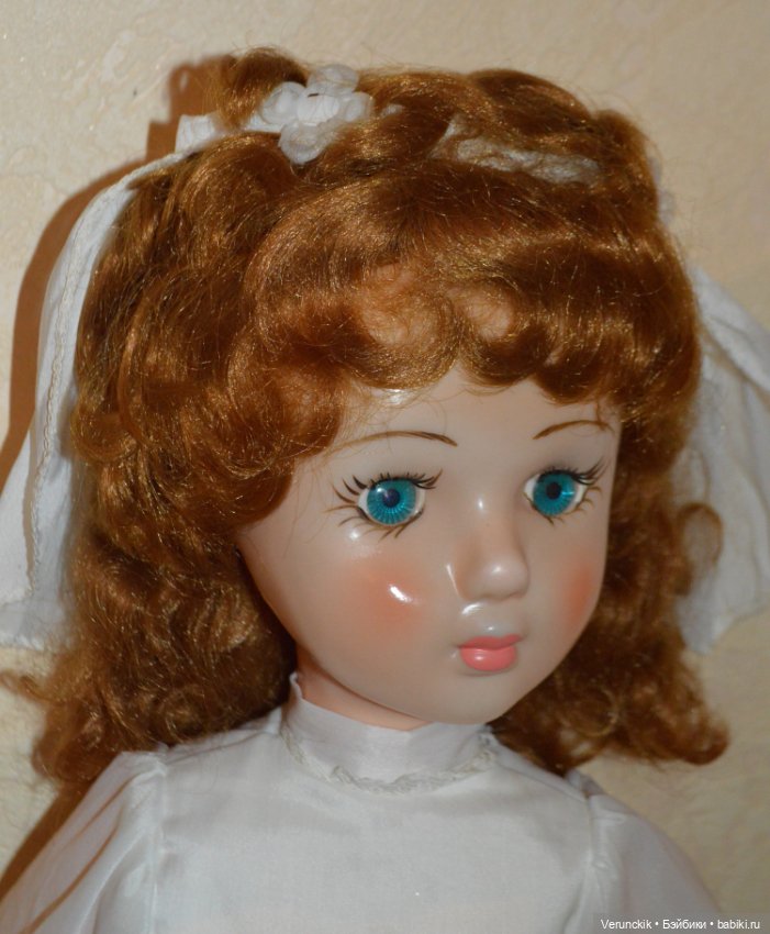 Кукла СССР .Загорская фаб"Невеста".Не игранная!1970 гг!Голубоглазая