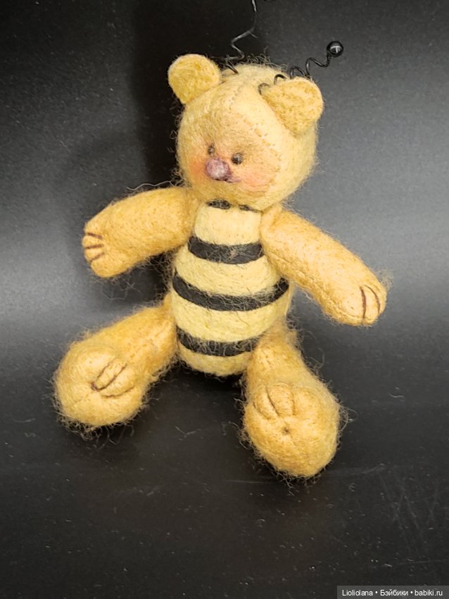 Мишки - пчелки. 10 см и 9 см. Цена за пару (фото 8)