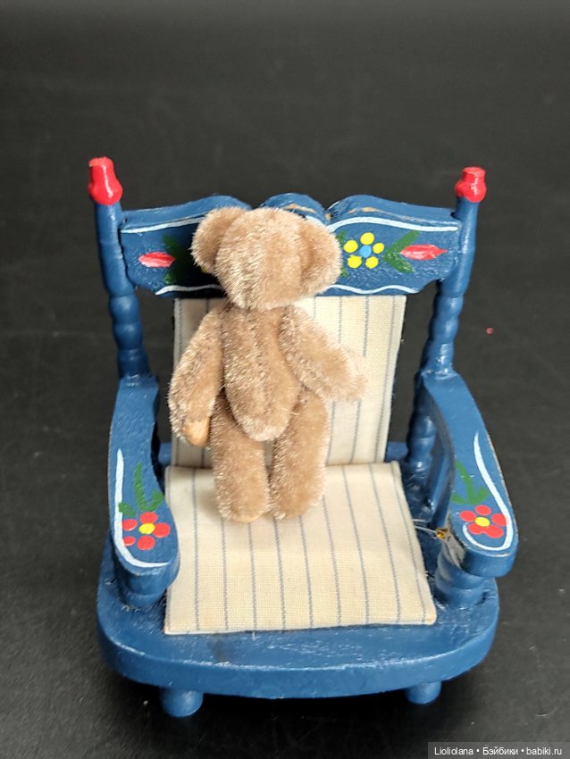 Мишка Бежевый 5 см от World Of Miniature Bears. Миниатюра. Винтаж (фото 3)