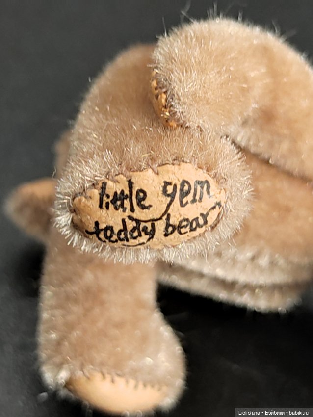 Мишка Бежевый 5 см от World Of Miniature Bears. Миниатюра. Винтаж (фото 4)