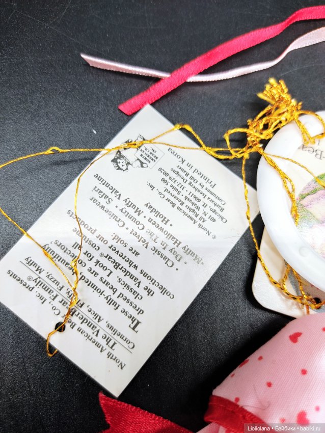 Аутфит для мишки Muffy Vanderbear. Валентинов День. 1989 год (фото 2)