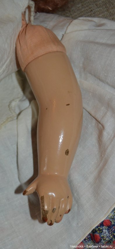 Кукла прессопилочная СССР .Кукла "Лена".Ск.Борисова .1950 гг .Московская фаб.8марта