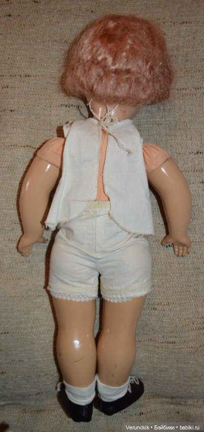 Кукла прессопилочная СССР .Кукла "Лена".Ск.Борисова .1950 гг .Московская фаб.8марта (фото 6)