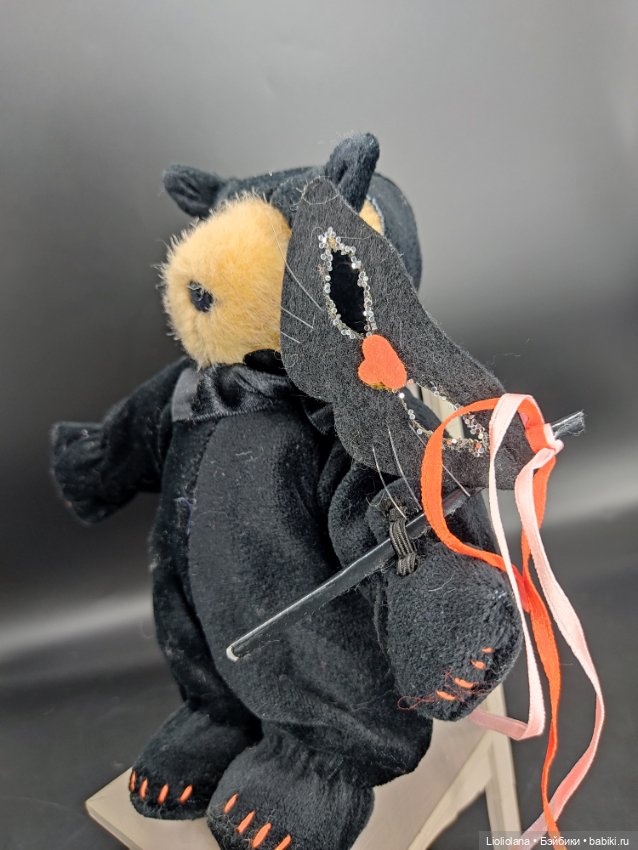 Аутфит для мишки Muffy Vanderbear. Чёрный кот. Хэллоуин. 1988 год (фото 7)