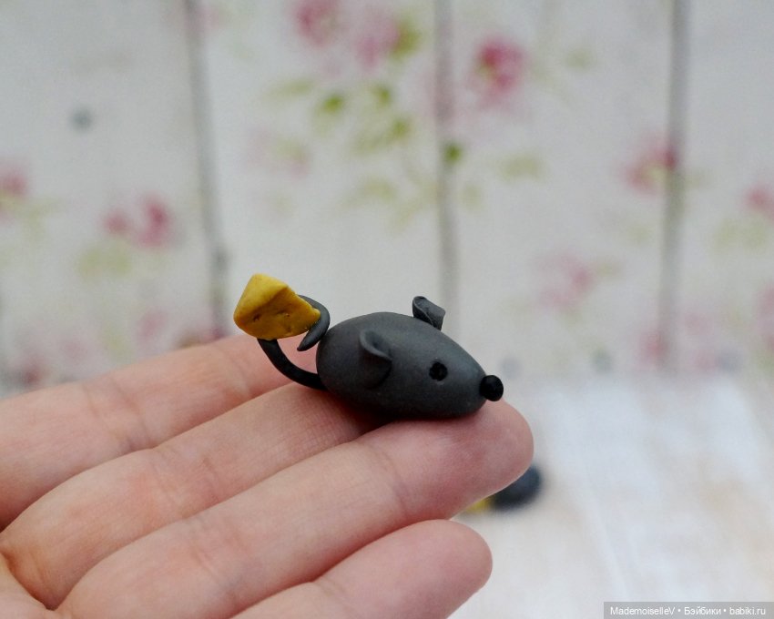 Сыр в мышеловке и мышки — Миниатюра для кукол (фото 7)