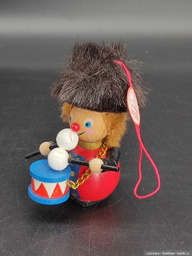 Деревянная елочная игрушка от Steinbach. Германия. Барабанщик (фото 6)