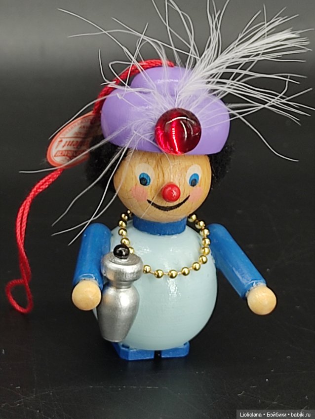 Деревянная елочная игрушка от Steinbach. Германия Алладин (фото 2)