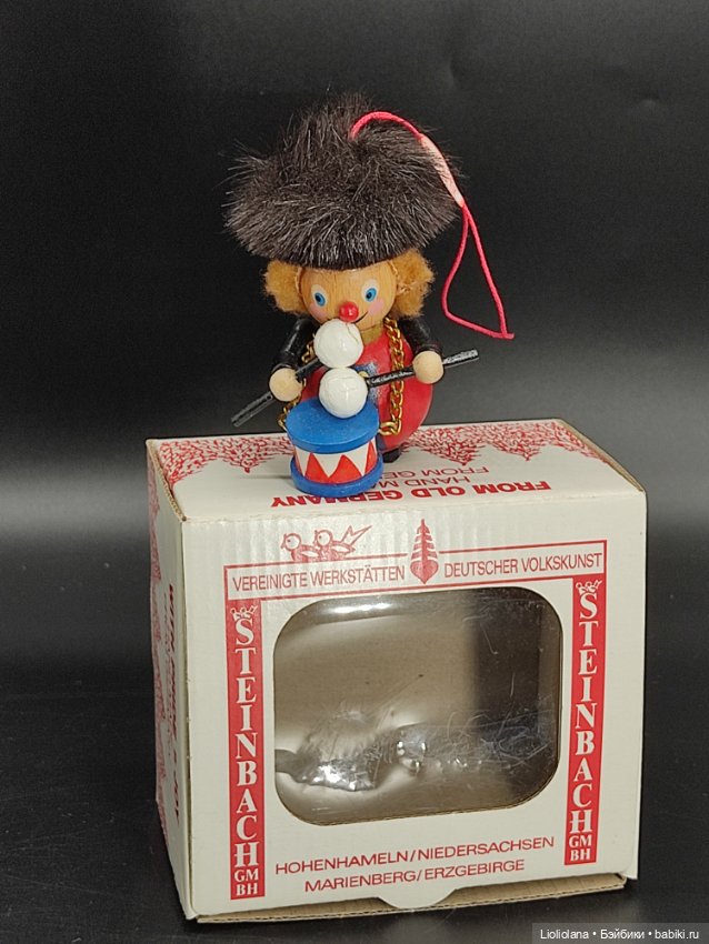 Деревянная елочная игрушка от Steinbach. Германия. Барабанщик (фото 3)