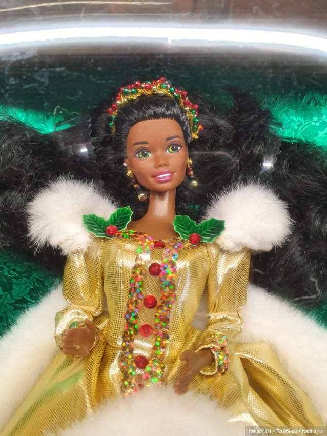 Fashion doll Barbie Happy holidays 1994 AA Christie NFRB 701930