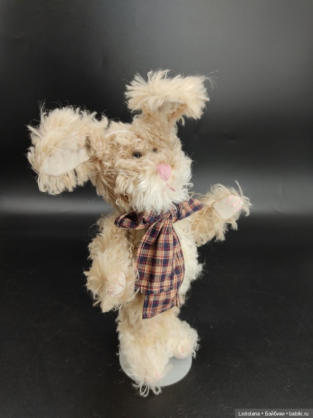 Мохеровый Зайка от Boyds Bears Co. 22 см (фото 10)