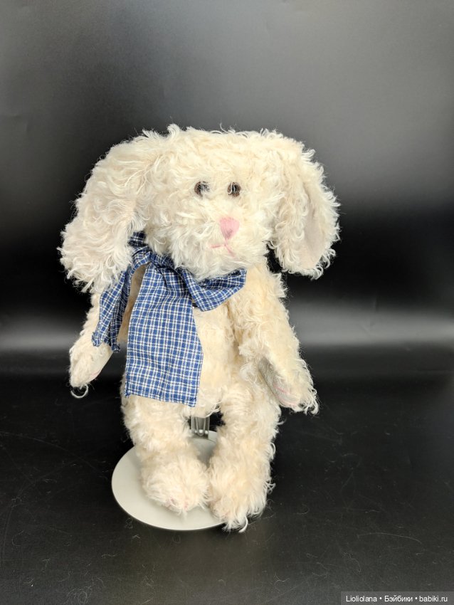 Белый Кролик от Boyds Bears Co. Мохер. 30 см. 1998 год (фото 6)