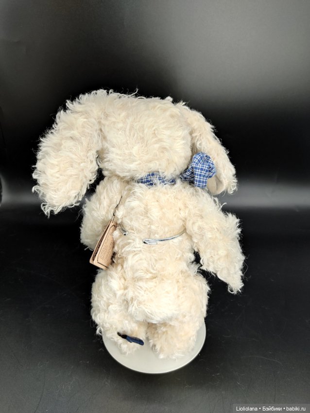 Белый Кролик от Boyds Bears Co. Мохер. 30 см. 1998 год (фото 7)