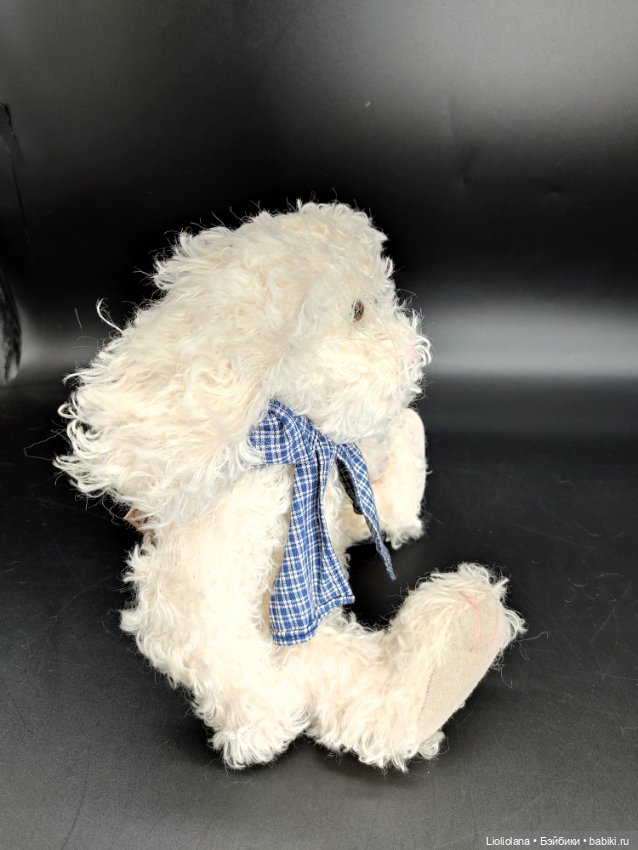 Белый Кролик от Boyds Bears Co. Мохер. 30 см. 1998 год (фото 3)