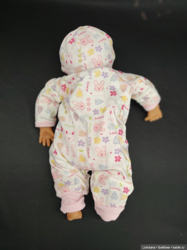 Комбинезон и шапочка для малышей ростом 35 см (фото 4)
