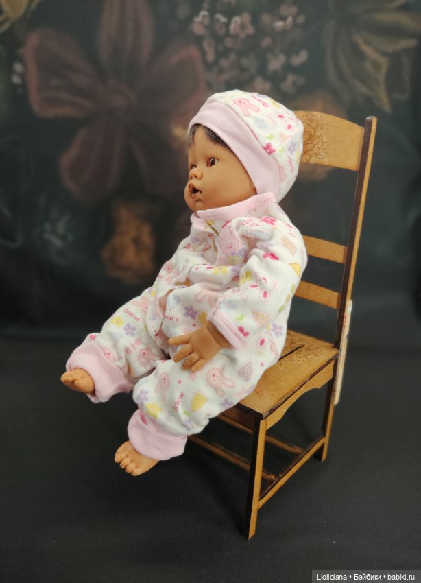 Комбинезон и шапочка для малышей ростом 35 см (фото 3)