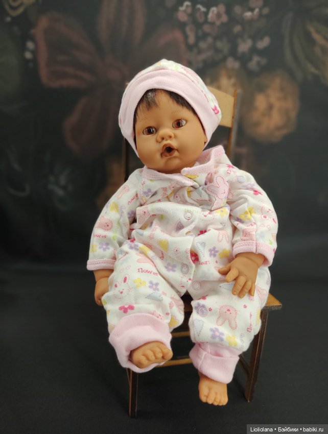 Комбинезон и шапочка для малышей ростом 35 см (фото 2)