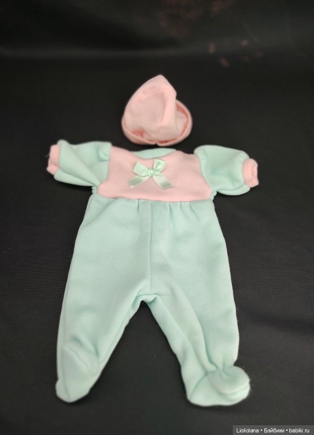 Аутфит для кукол 35 см. Комбинезон и шапочка. Флис (фото 8)