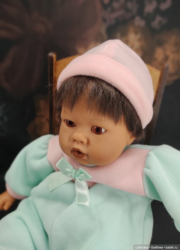 Аутфит для кукол 35 см. Комбинезон и шапочка. Флис (фото 2)