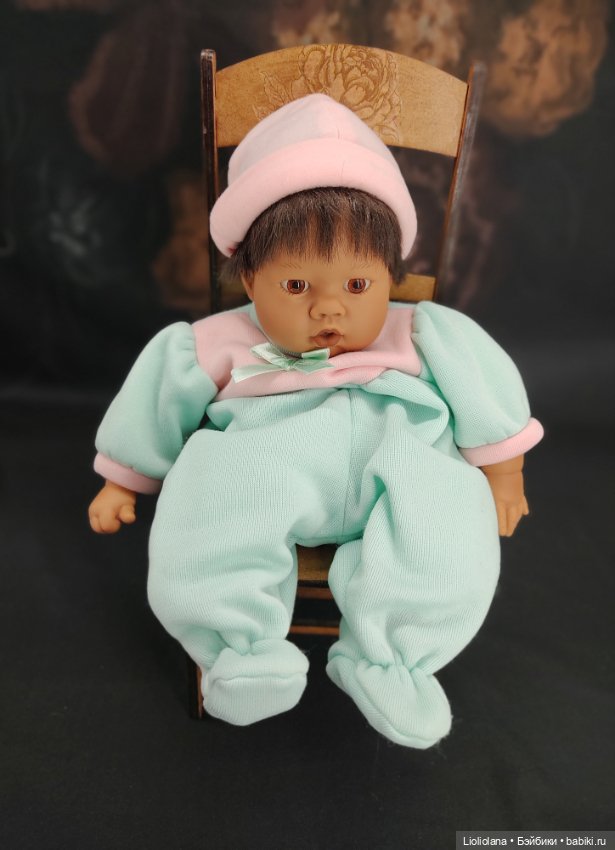 Аутфит для кукол 35 см. Комбинезон и шапочка. Флис (фото 6)