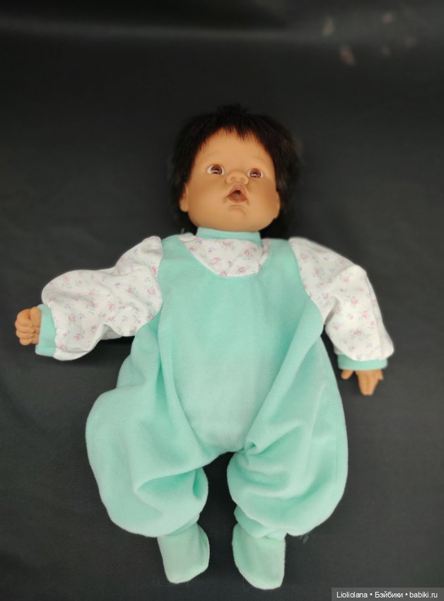 Комбинезон+пинетки для куклы 35 - ти см ростом (фото 3)
