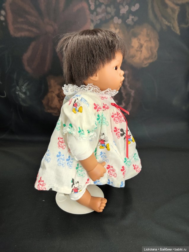 Платье и трусики для куклы 35-ти см ростом. Микки Маус. Винтаж (фото 5)