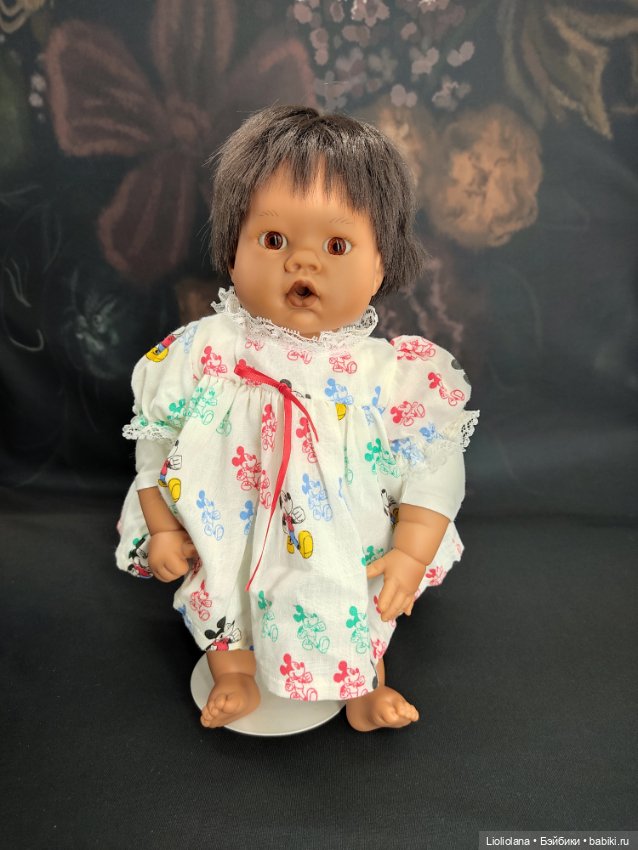 Платье и трусики для куклы 35-ти см ростом. Микки Маус. Винтаж (фото 3)