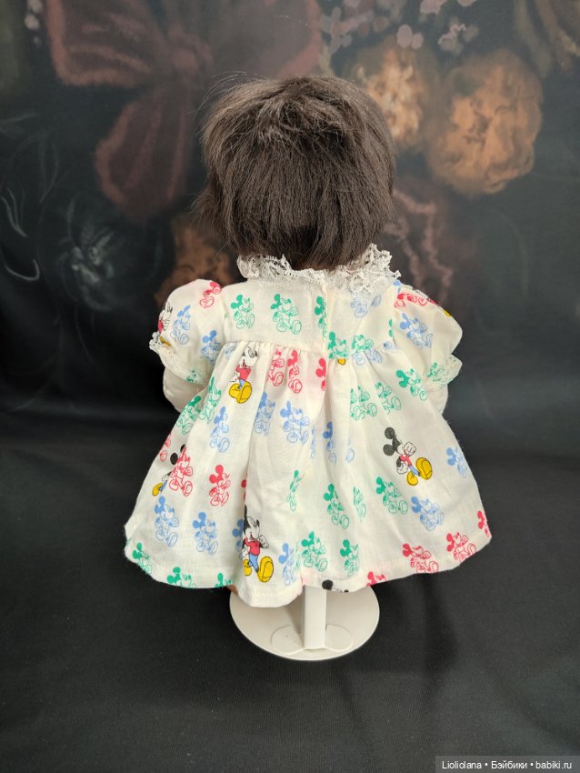 Платье и трусики для куклы 35-ти см ростом. Микки Маус. Винтаж (фото 4)