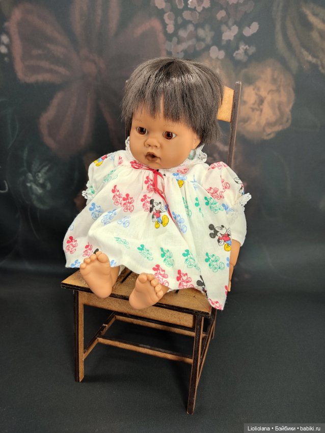 Платье и трусики для куклы 35-ти см ростом. Микки Маус. Винтаж (фото 2)