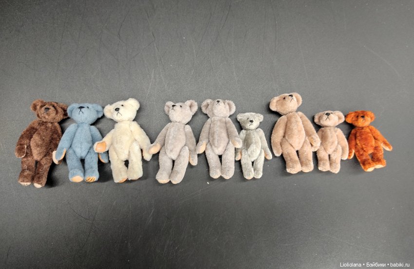 Мишка Тара от Little Gem Teddy. 7 см. 1995 год