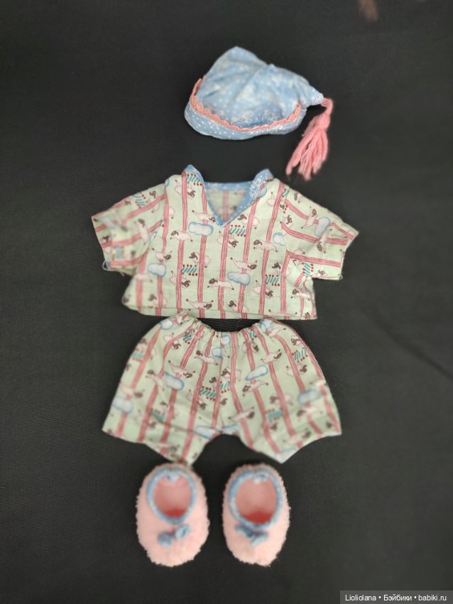 Мишка Muffy Vanderbear в пижаме. 17 см. 1995 год (фото 9)