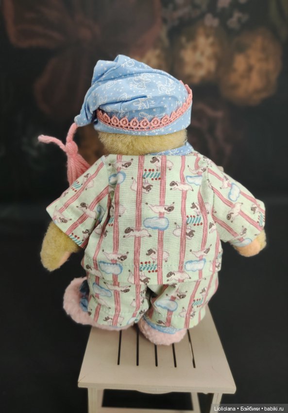 Мишка Muffy Vanderbear в пижаме. 17 см. 1995 год (фото 5)