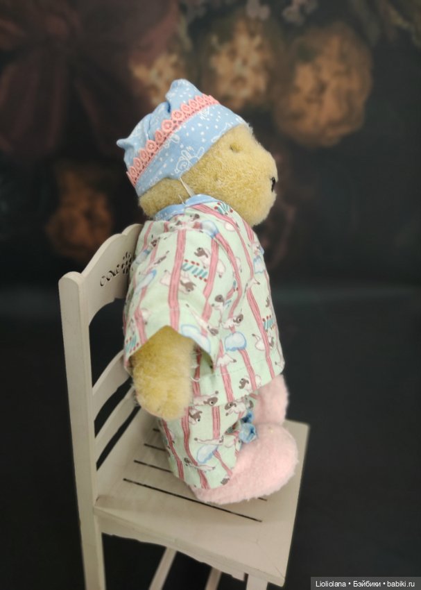 Мишка Muffy Vanderbear в пижаме. 17 см. 1995 год (фото 4)