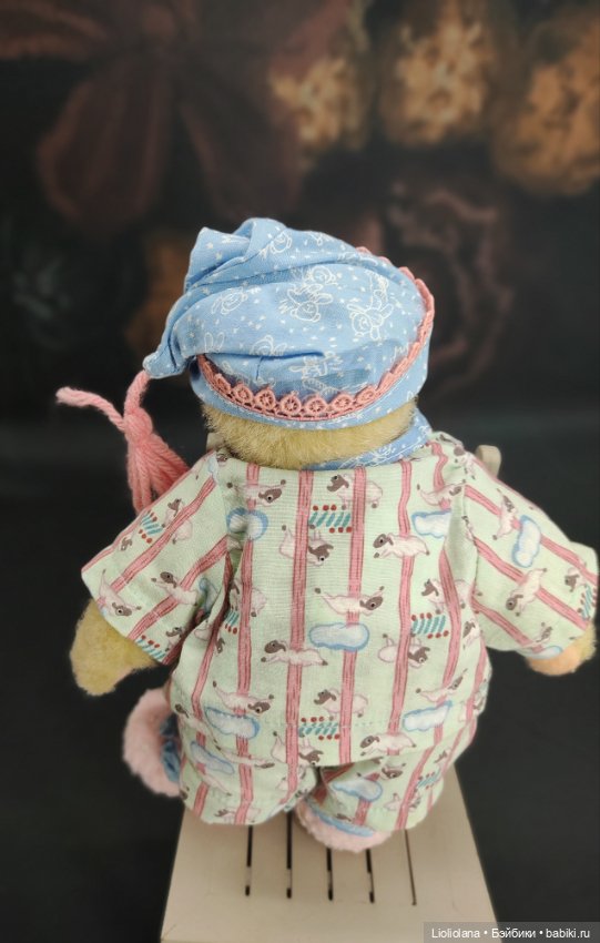 Мишка Muffy Vanderbear в пижаме. 17 см. 1995 год (фото 6)