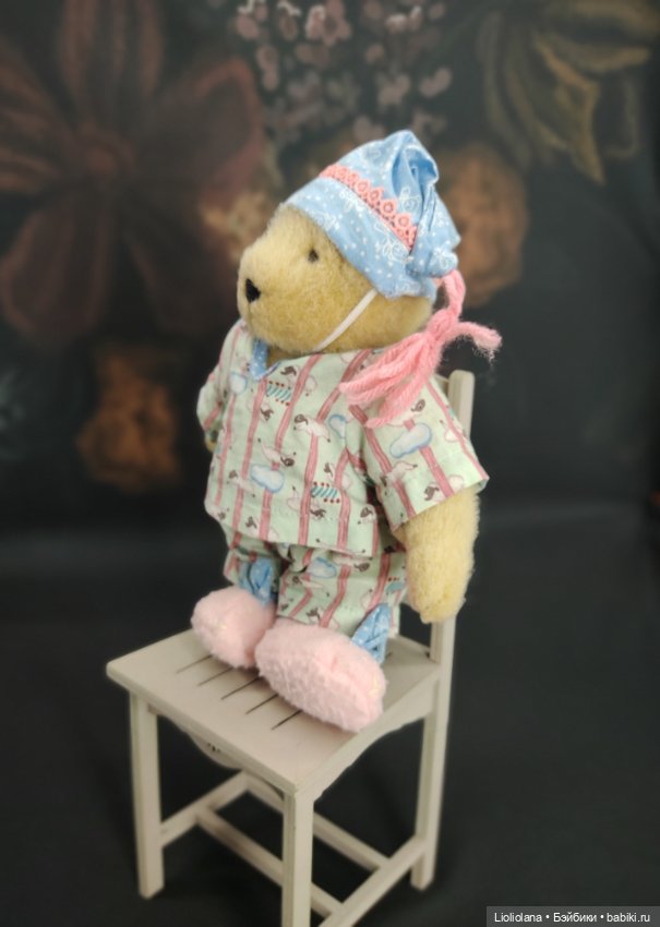 Мишка Muffy Vanderbear в пижаме. 17 см. 1995 год (фото 3)