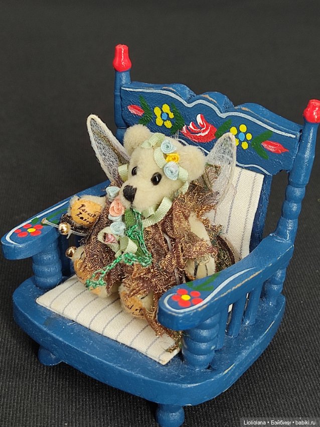 Мишка Лесная Фея от World Of Miniature Bears. 4,5 см. Миниатюра (фото 3)